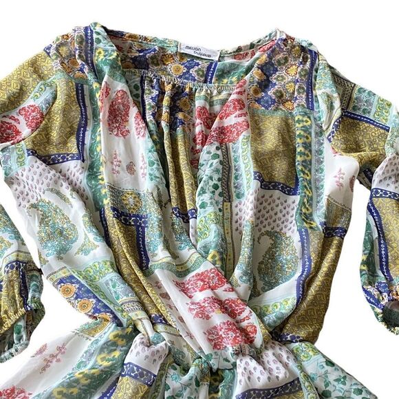 Million Bullpug Wm’s Sz Small V Neck Flowy Lined Lightweight Romper - Picture 3 of 6